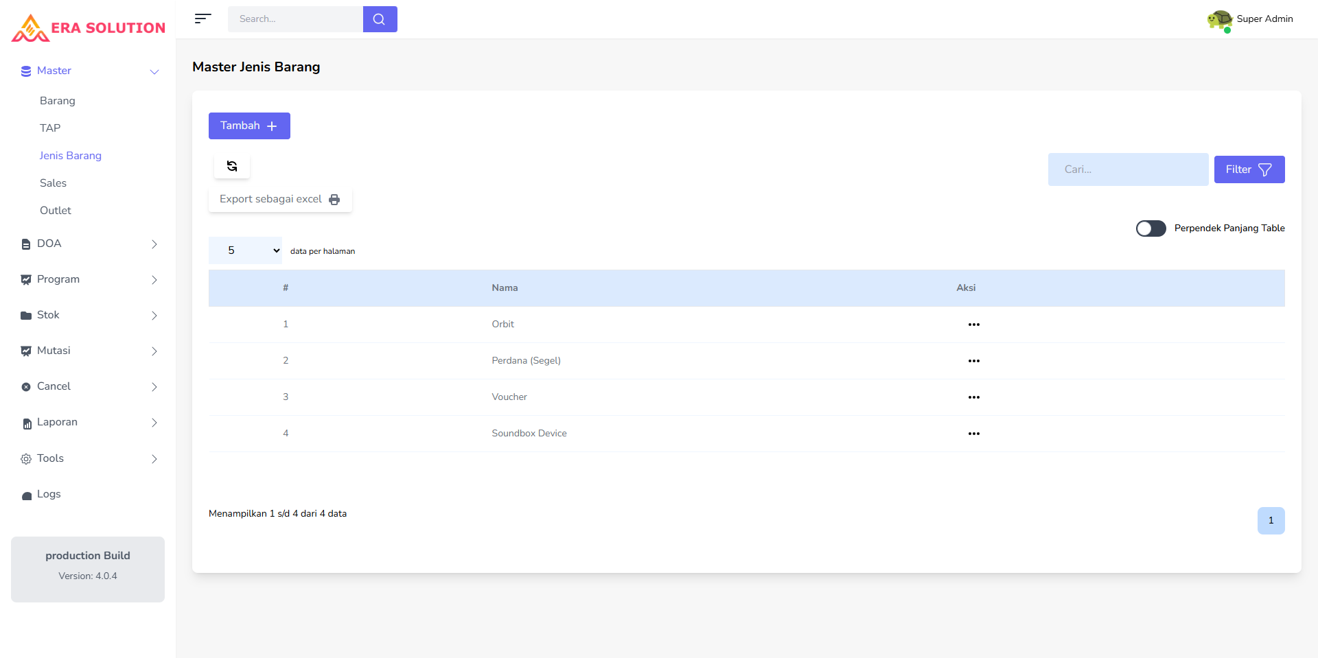 ERA Solution Web